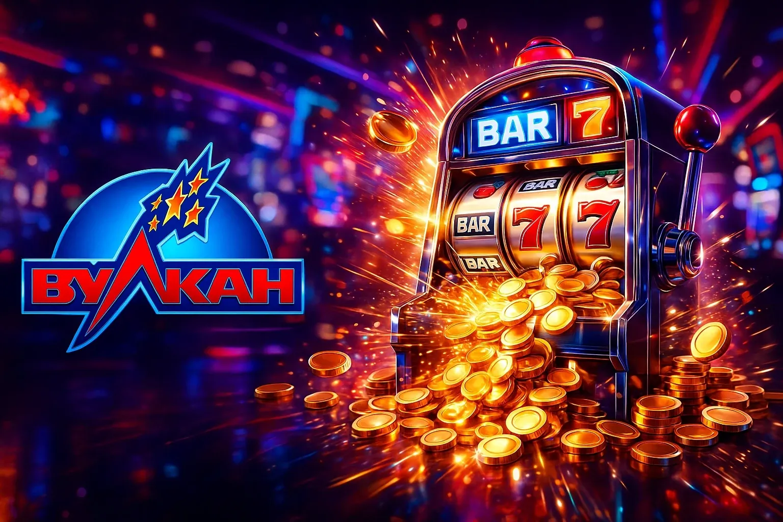 Выбор игровых аппаратов в онлайн-казино Vulkan